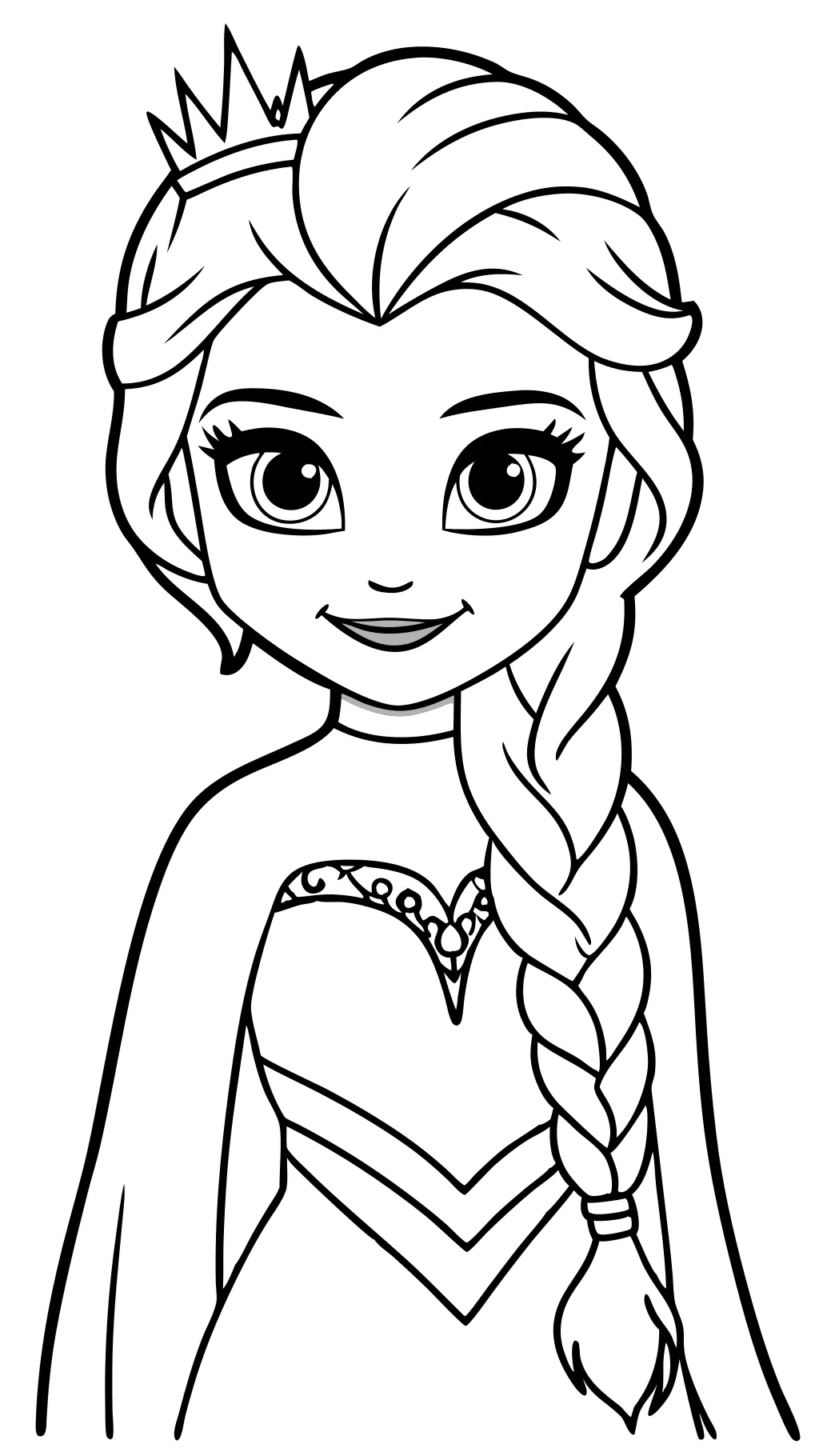 elsa frozen printable coloring pages